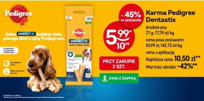 Karma Pedigree Dentastix średnie psy promocja w Żabka