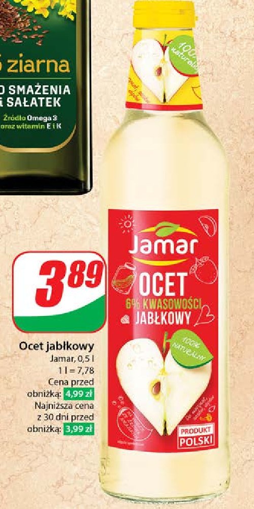 Ocet jab艂kowy Jamar promocja