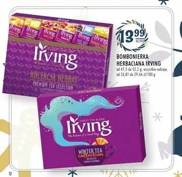 Zestaw w pudełku winter tea collection Irving zestaw promocja