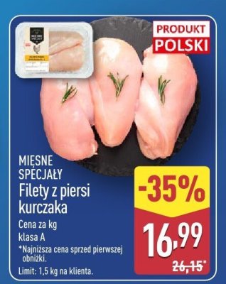 Filety z piersi kurczaka  promocja w Aldi