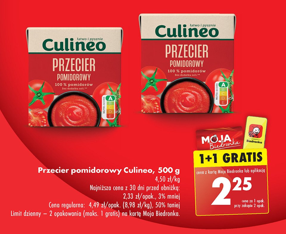Przecier pomidorowy Culineo promocja