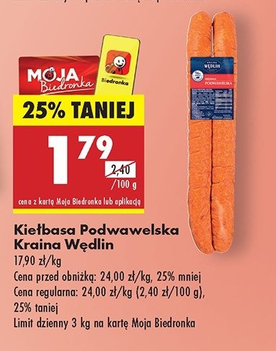 Kiełbasa podwawelska Kraina wędlin promocja