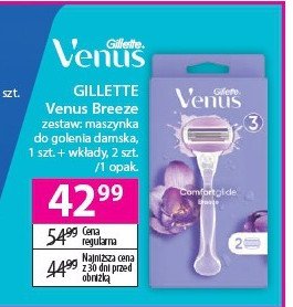 Maszynka do golenia + 2 wkłady Gillette venus breeze promocja