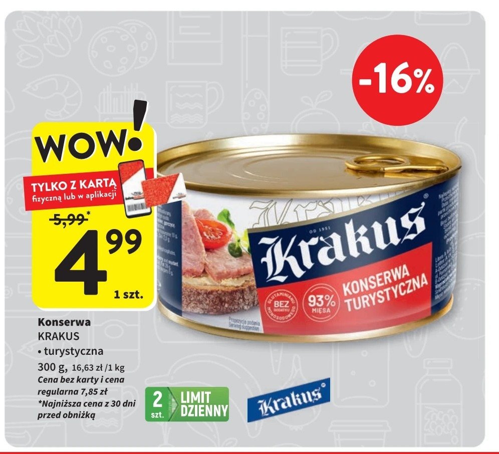 Konserwa turystyczna Krakus animex promocja w Intermarche