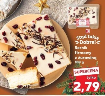 Sernik firmowy z żurawiną 100 g promocja w Kaufland