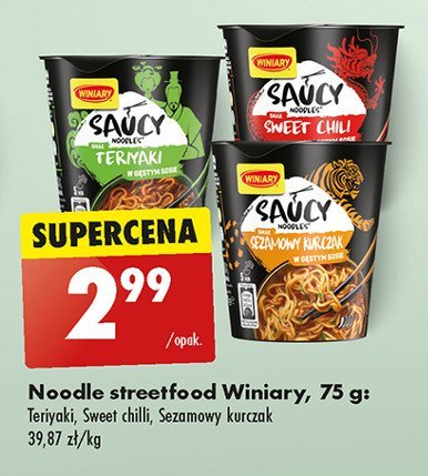 Danie teriyaki Winiary saucy noodles promocja