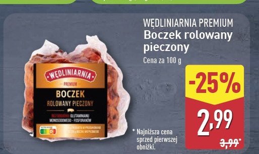 Boczek rolowany pieczony Wędliniarnia premium promocja