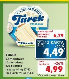 Serek camembert TUREK Turek 123 promocja