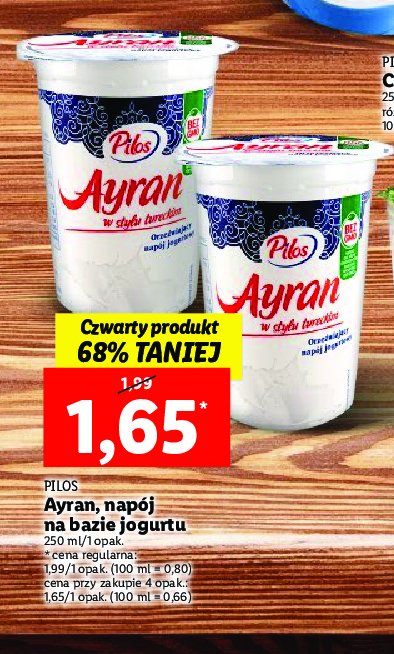 Napój jogurtowy turecka receptura Pilos ayran promocja