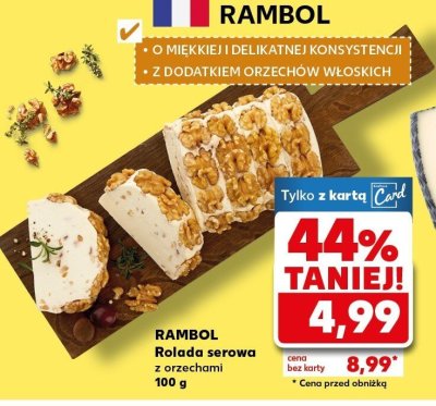Rolada serowa z orzechami promocja w Kaufland