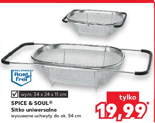 Sitko uniwersale 34 x 24 x 11 cm Spice&soul promocja
