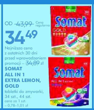 Tabletki do zmywarki Somat all in 1 promocja