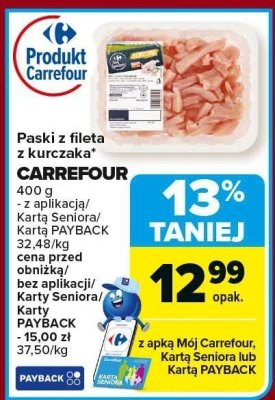 Paski z fileta z kurczaka  promocja w Carrefour Market