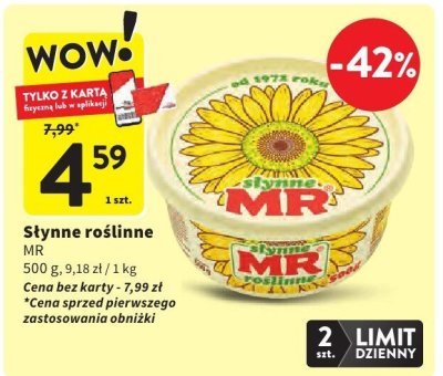 Słynne roślinne MR promocja w Intermarche