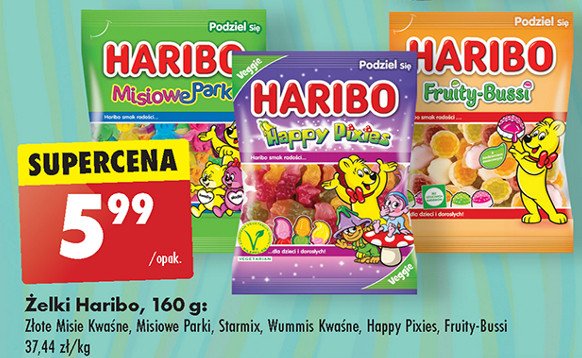 Żelki Haribo happy peaches promocja