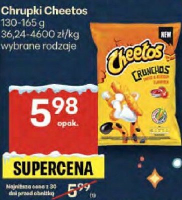 Chrupki Cheetos - wybrane rodzaje promocja w Delikatesy Centrum