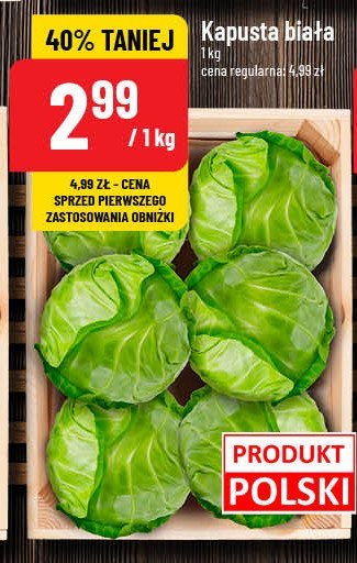 Kapusta biała polska promocja w POLOmarket