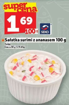Sałatka surimi z ananasem 100 g promocja w TOPAZ