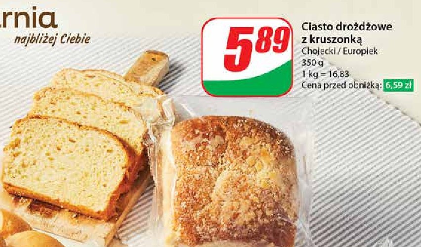 Ciasto drożdżowe z kruszonką Chojecki promocja