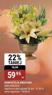 Kompozycja kwiatowa promocja w bi1
