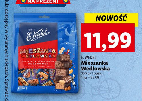 Cukierki w czekoladzie deserowej E. wedel mieszanka wedlowska classic promocje