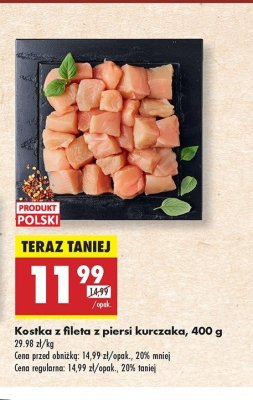 Kostka z fileta z piersi kurczaka promocja
