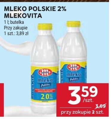 Mleko polskie 2% Mlekovita promocja w Stokrotka