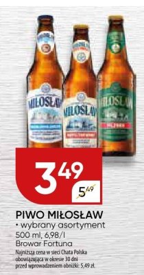 Piwo Miłosław promocja w Chata Polska