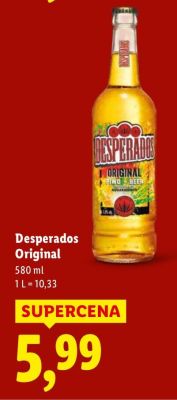 Piwo Desperados Original promocja w Lidl