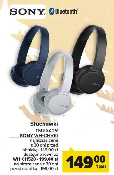 Słuchawki whch510 czarne Sony promocja