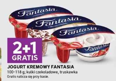 Jogurt kremowy Fantasia kulki czekoladowe, truskawka promocja w Stokrotka
