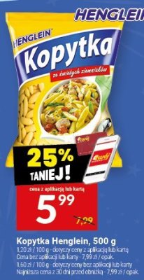 Kopytka Henglein, 500 g promocja w Twój Market