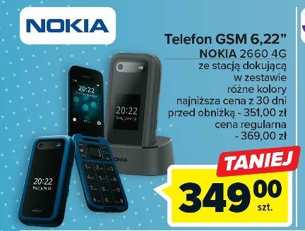 Telefon 2660 4g flip niebieski Nokia promocja