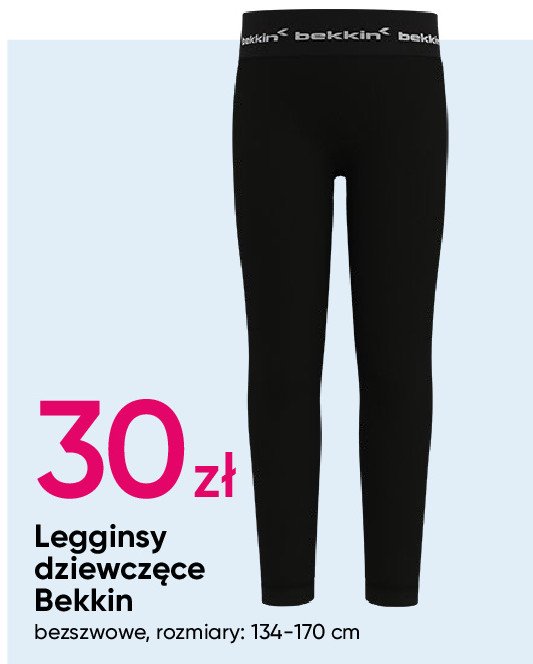 Legginsy dziewczęce 134-170 cm Bekkin promocja w Pepco