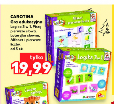 Gra alfabet i pierwsze liczby Carotina promocja