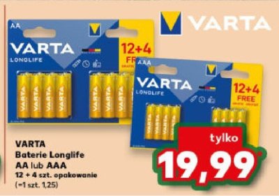 Baterie Longlife AA promocja w Kaufland