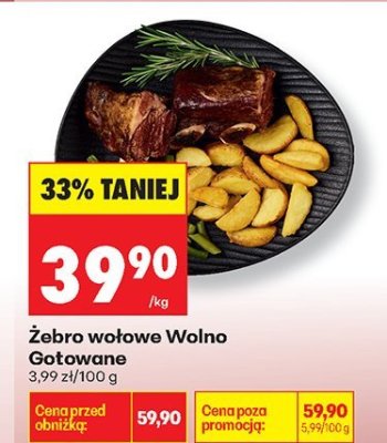 Żebro wołowe Wolno Gotowane promocja w Biedronka