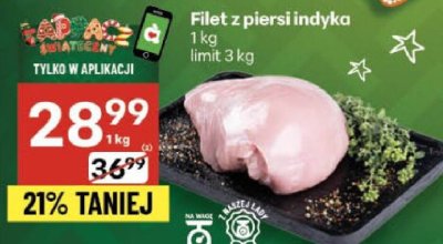 Filet z piersi indyka promocja w Delikatesy Centrum