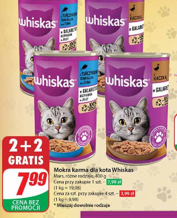 Karma dla kota kaczka Whiskas promocja