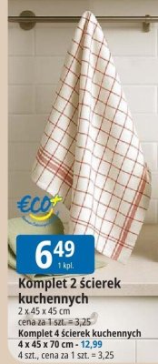 Komplet 2 ścierek kuchennych promocja w Leclerc