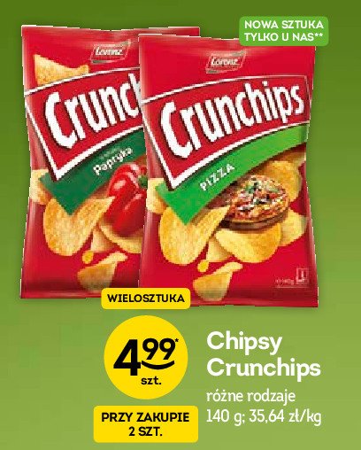 Chipsy mariano italiano pizza Crunchips Crunchips lorenz promocja