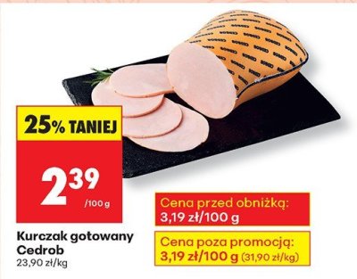 Kurczak gotowany Silesia duda high protein promocja w Biedronka