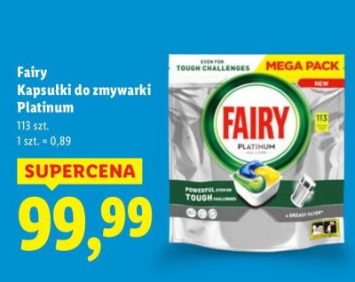 Kapsułki do zmywarki Platinum promocja w Lidl