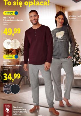 Piżama pluszowa damska rozmiary S-L  promocja w Lidl