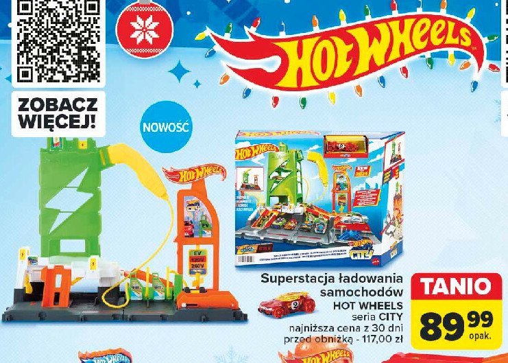 Superstacja ładowania hot wheels Mattel promocja w Carrefour