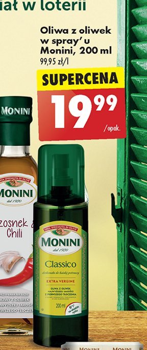 Oliwa z oliwek extra virgine spray Monini classico promocja