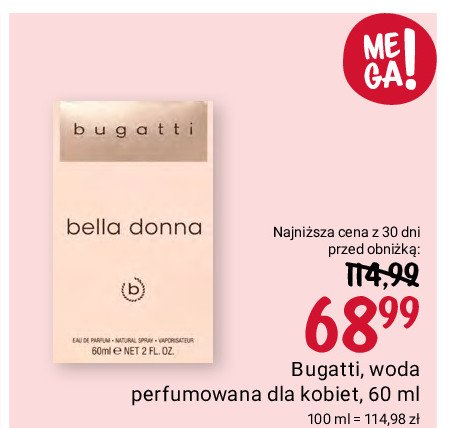 Woda perfumowana Bugatti bella donna promocja