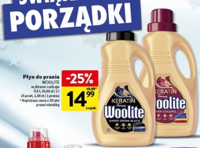 Płyn do prania WOOLITE Darks-Denim-Black promocja w Intermarche