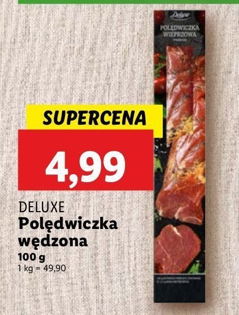 Pol臋dwiczka wieprzowa w臋dzona Deluxe promocja