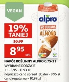Nap贸j migda艂owy nies艂odzony Alpro promocja